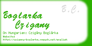 boglarka czigany business card