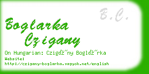 boglarka czigany business card